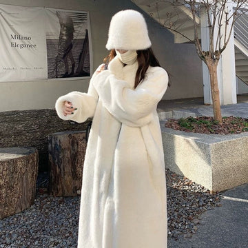 Long Faux Fur Coat for Women - Liana
