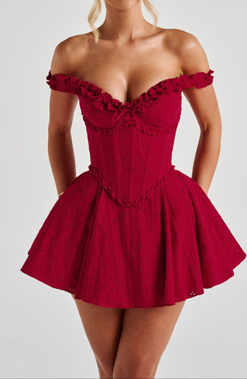 Marta Playsuit - Red