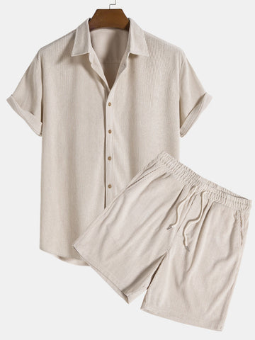 Men's Summer Shirt and Shorts | Two-Piece Set