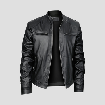 Men's Biker Leather Jacket | Zip