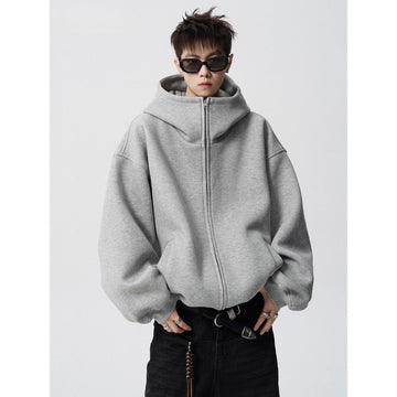 Zip Up Oversized Hoodie Sweatshirt for Men - Flavia