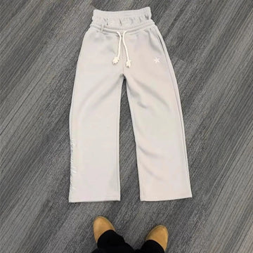 Wide Leg Sweatpants with Drawstring for Men and Women - Ide