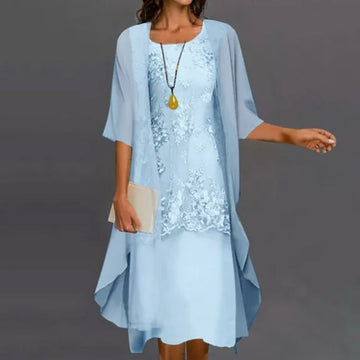 Women's Two-Piece Wedding Guest Dress | Midi