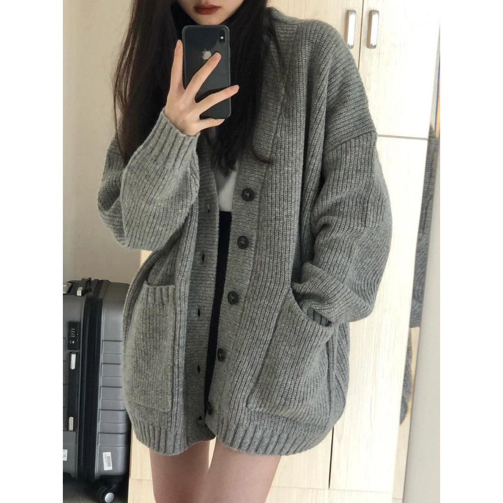 Knit Button Down Cardigan Sweater for Women - Luisa