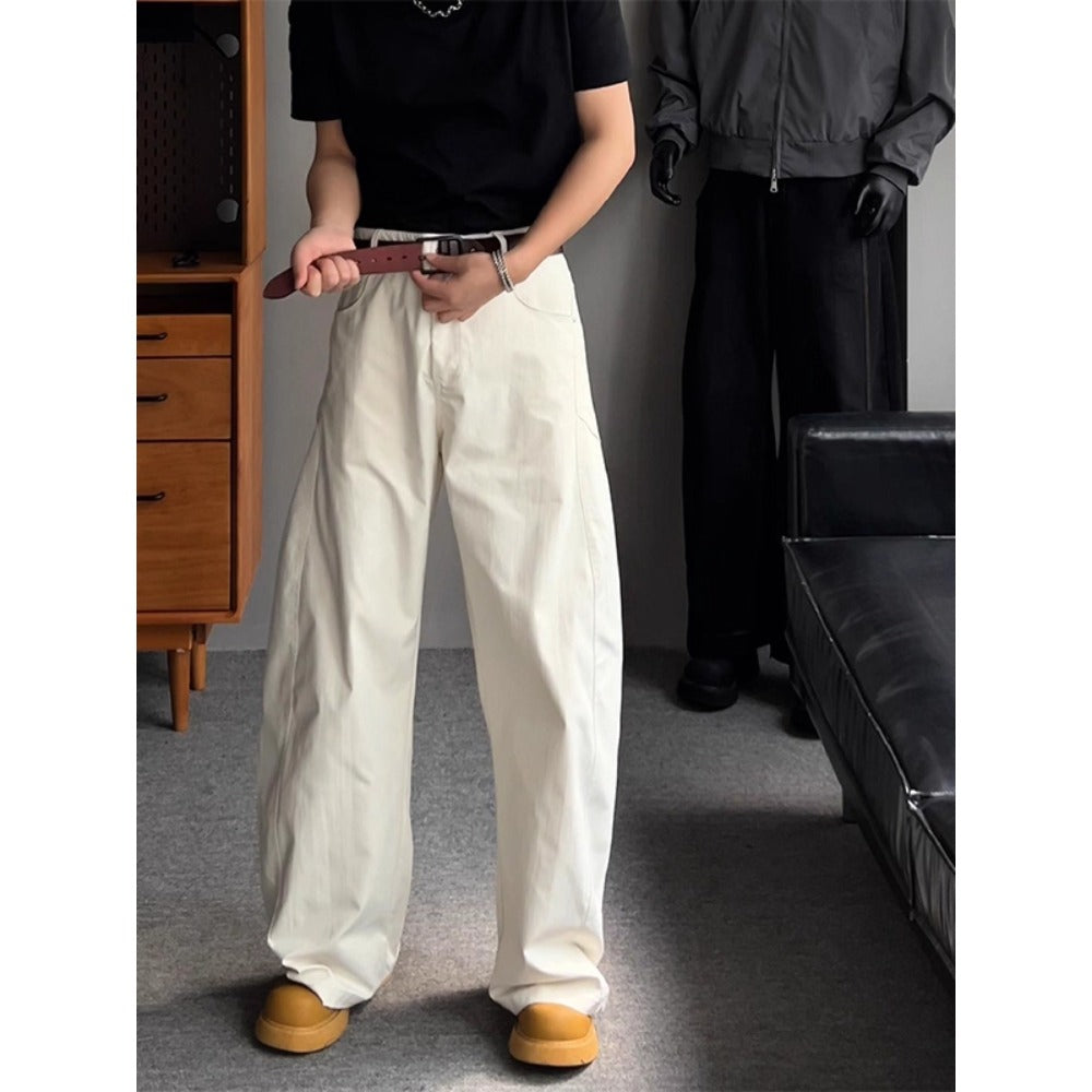 Wide Leg Straight Fit Pants for Men - Lia