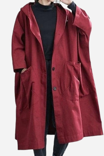 Women's Loose Coat | Large Pockets
