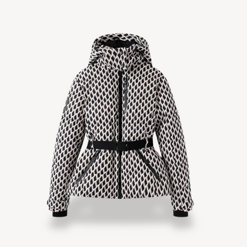 Women's Plaid Puffer Jacket | Waist