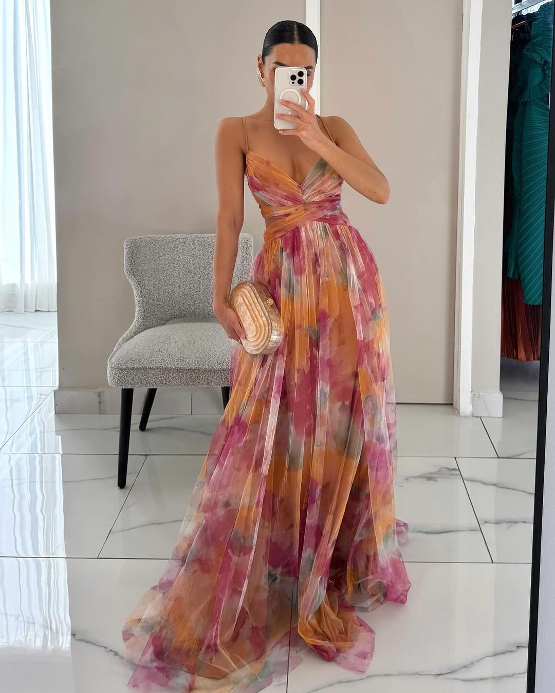 Party Floral Dress | Maxi