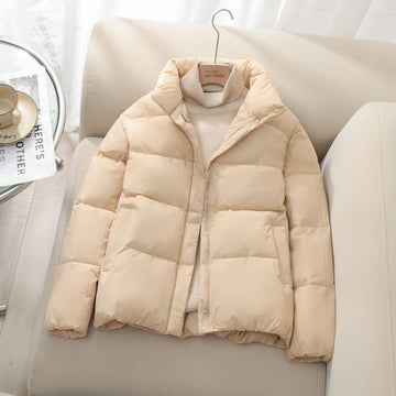 Puffer Jacket with High Collar for Women - Leandra