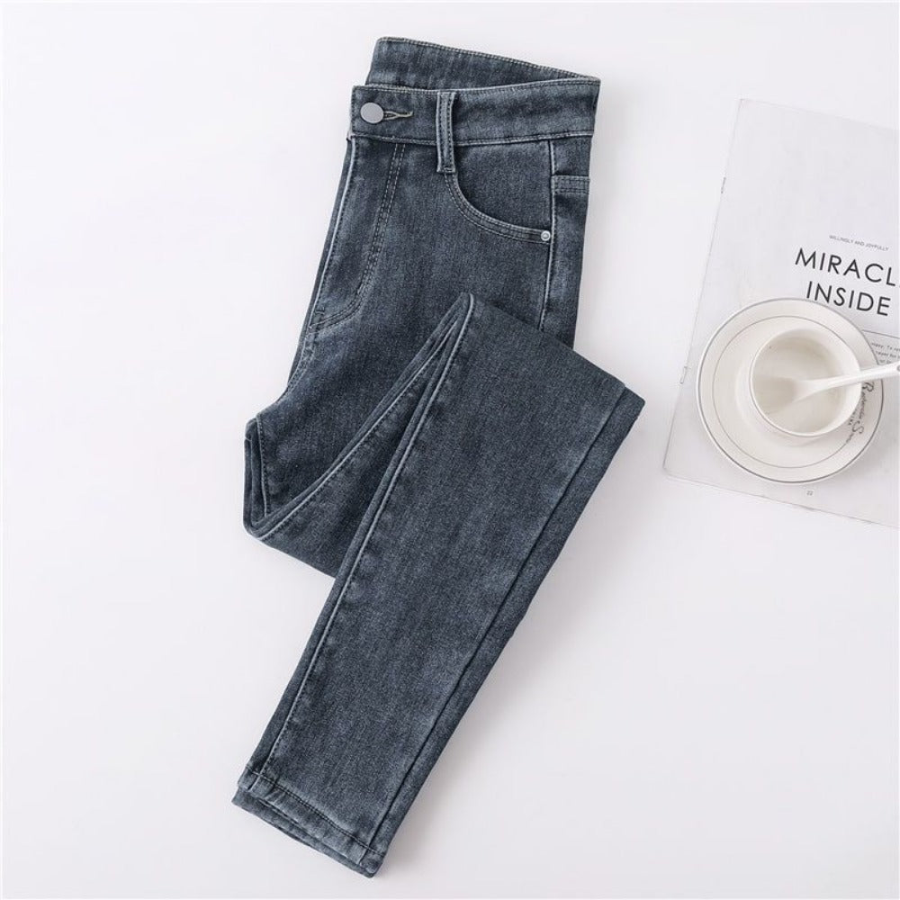Denim Jeans with Fleece Lining for Women - Ylenia