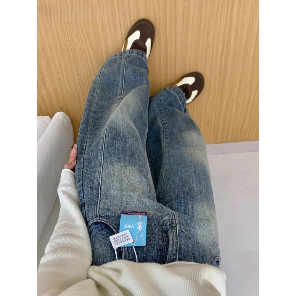 Wide Leg Denim Jeans with High Waist for Women - Nadia