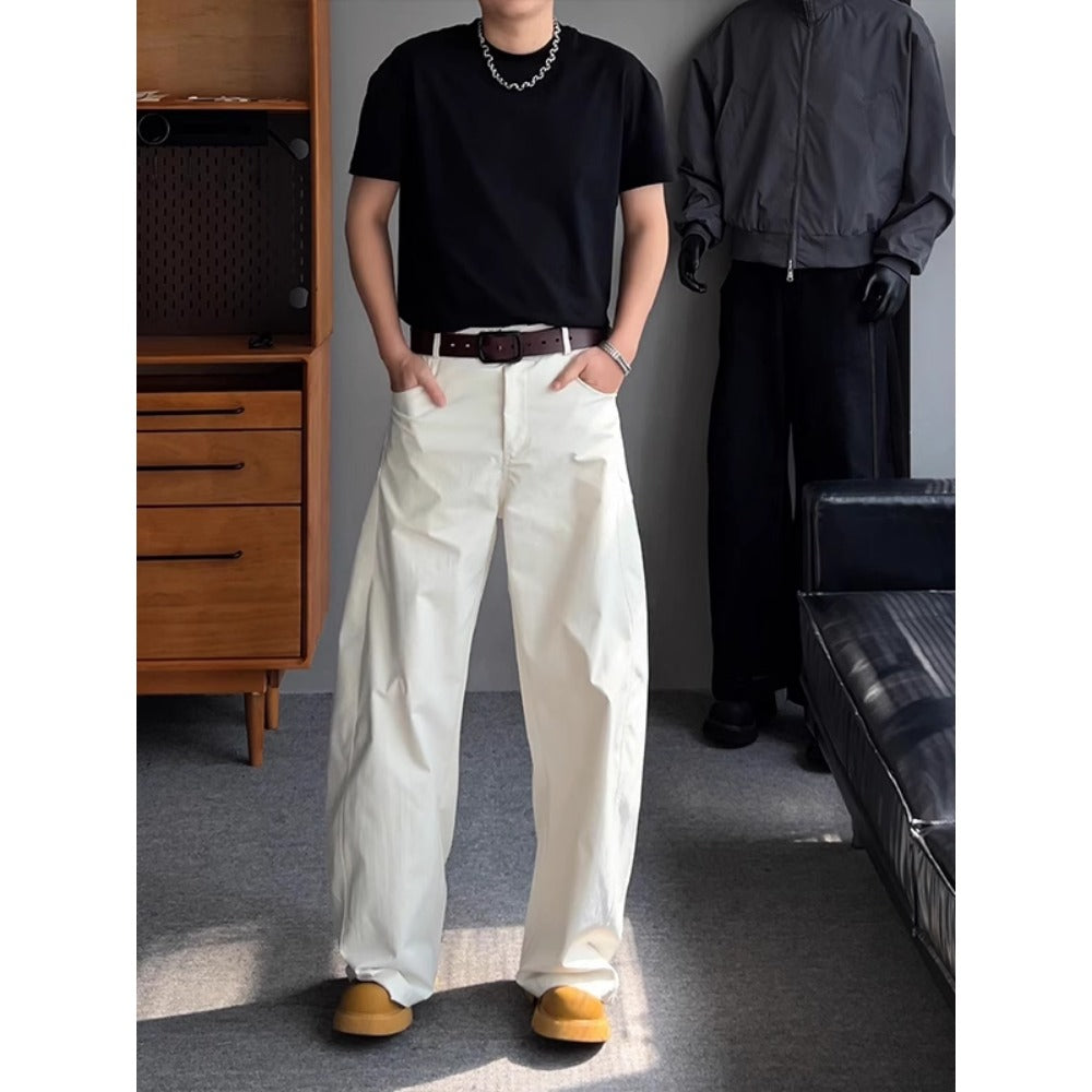 Wide Leg Straight Fit Pants for Men - Lia