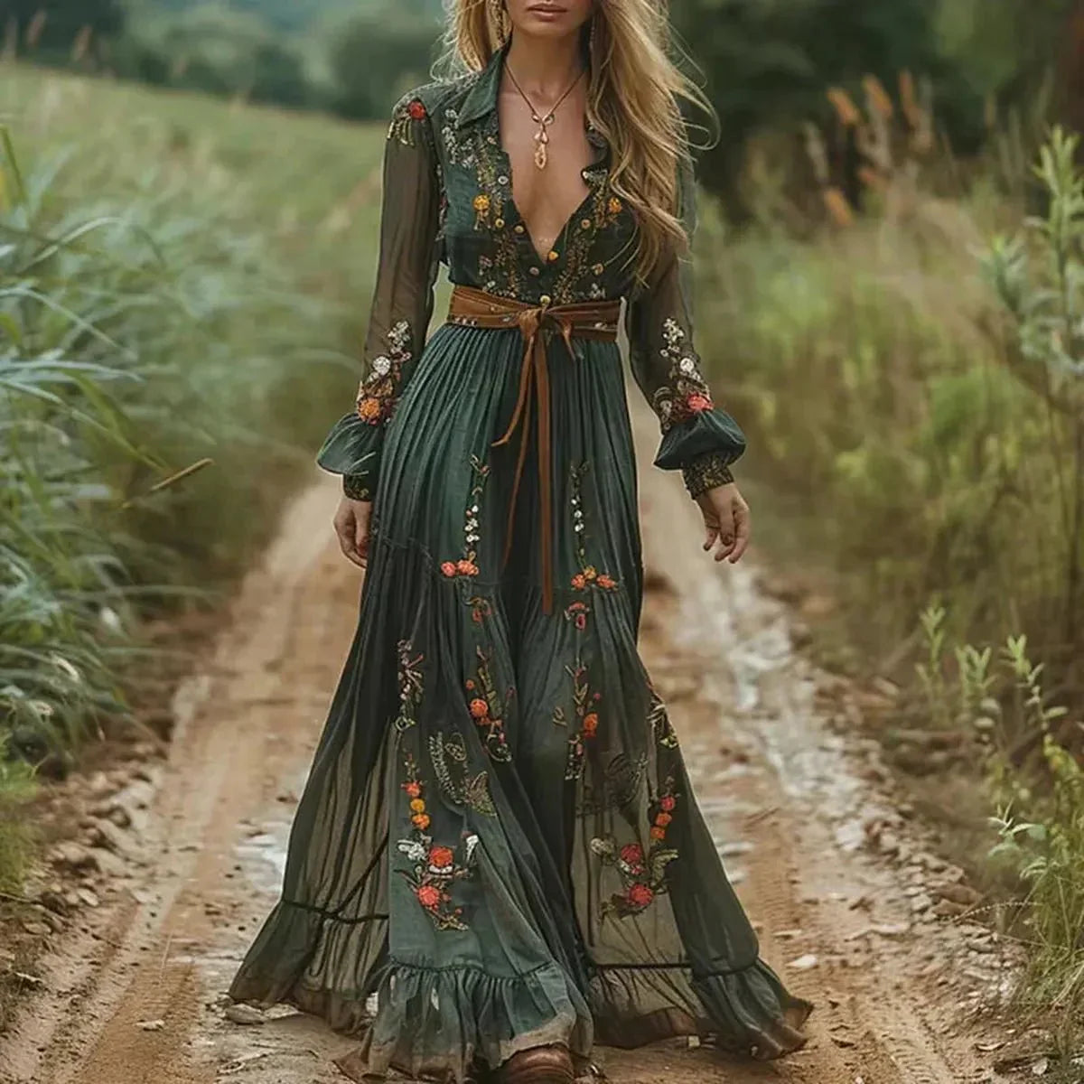 Maxi Boho Holiday Dress | Long