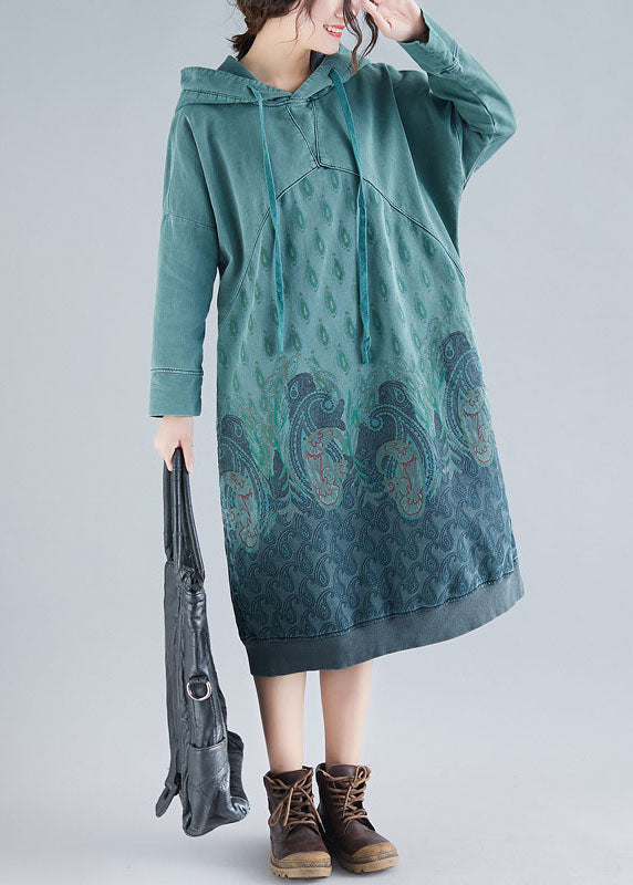Chic Pocket Print Pullover Streetwear Dress for Spring – Sophia