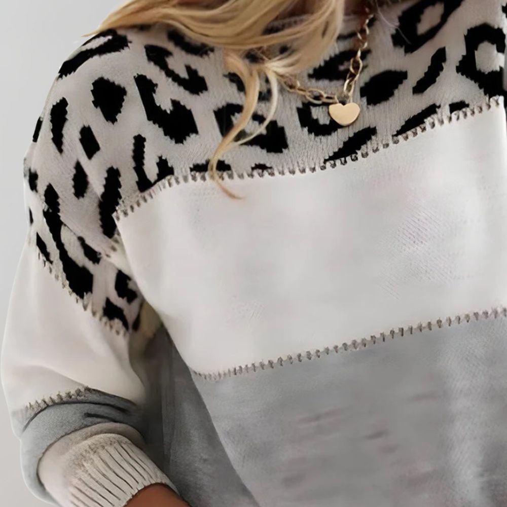 Women's Leopard Print Sweater | Casual