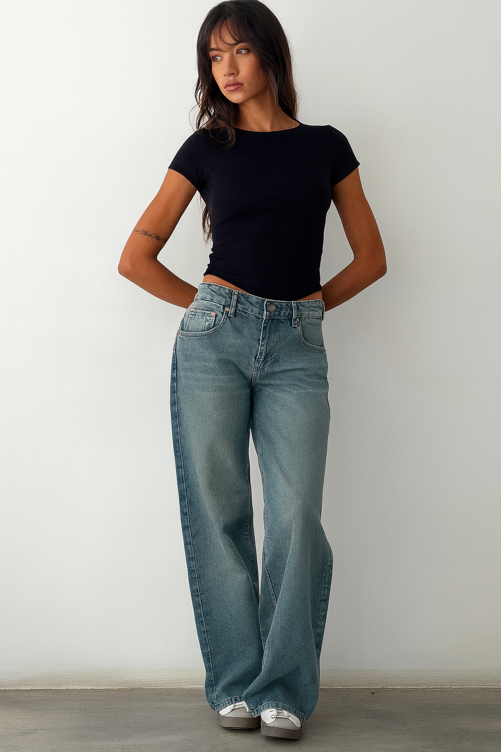 Women's Casual Low Rise Baggy Fit Jeans | Relaxed Fit