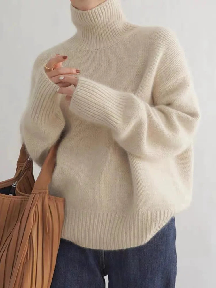 Women's High-Neck Sweater | Cashmere
