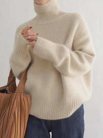 Women's High-Neck Sweater | Cashmere