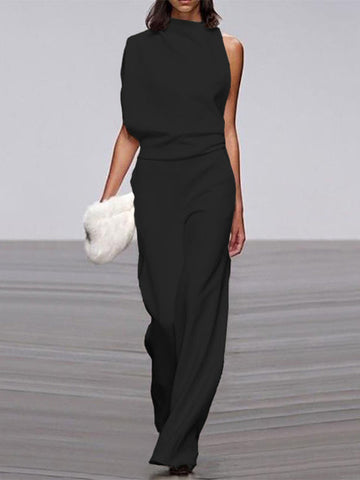 Women's Formal One-Shoulder Jumpsuit | Casual