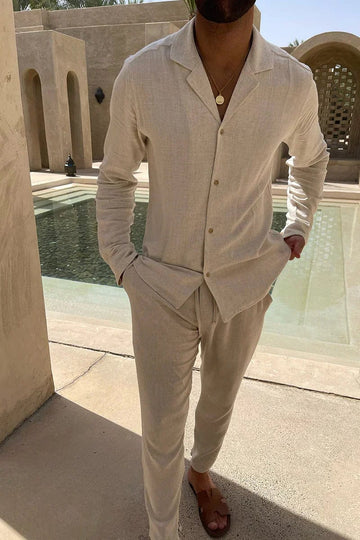 Men's Summer Shirt and Pants | Two-Piece Set
