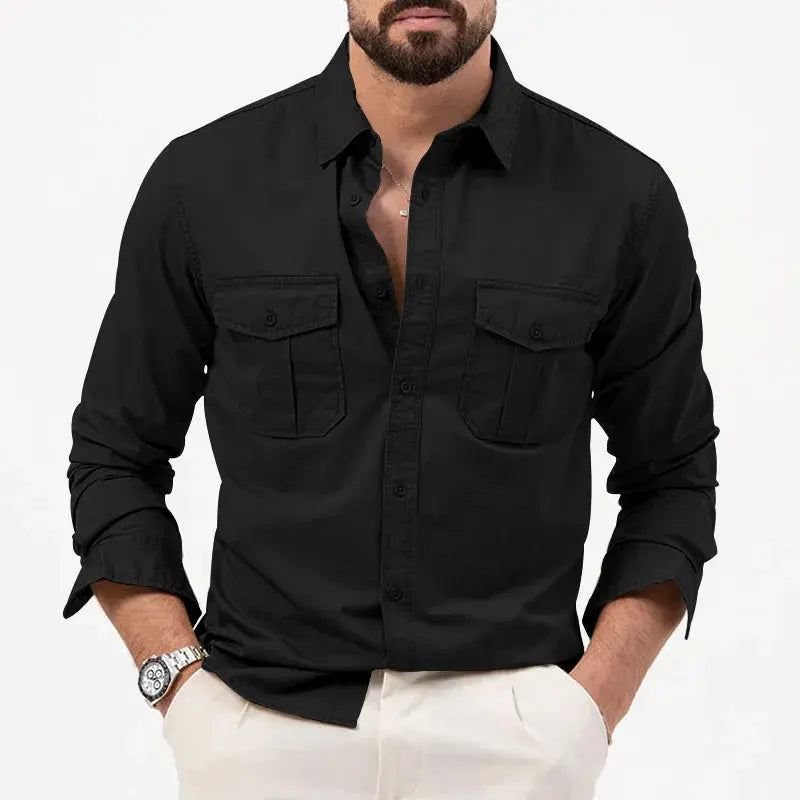 Men's Casual Button-Up Shirt | Long Sleeve
