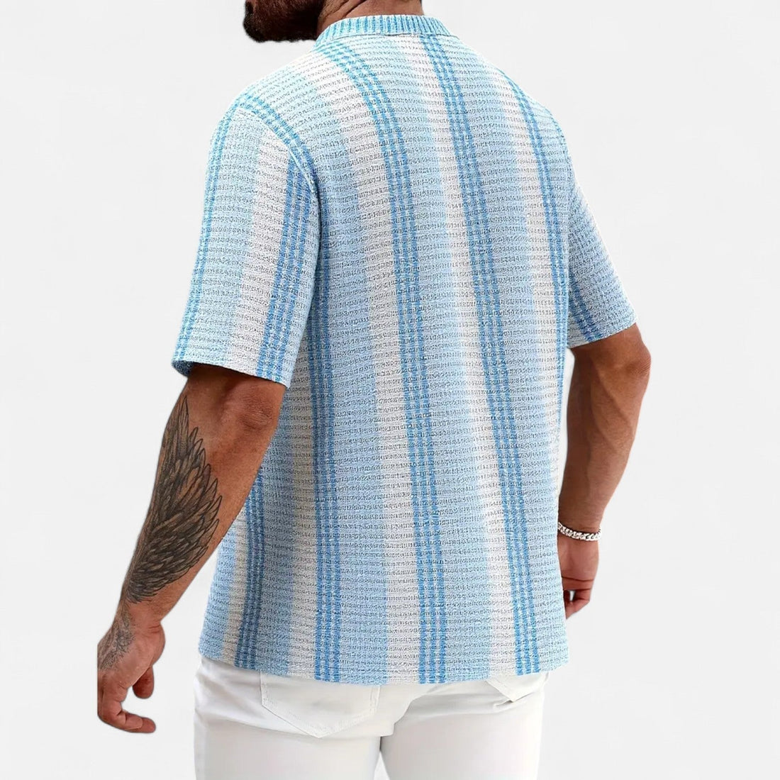 Men's Striped Shirt | Short-Sleeve