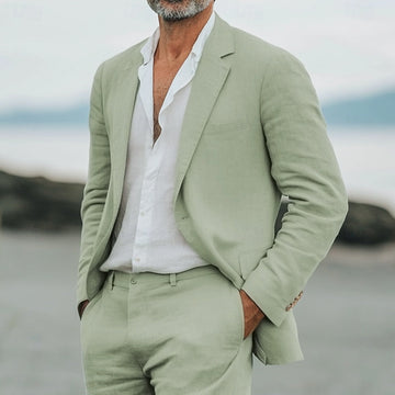 Men's 2-Piece Linen Suits | Lightweight