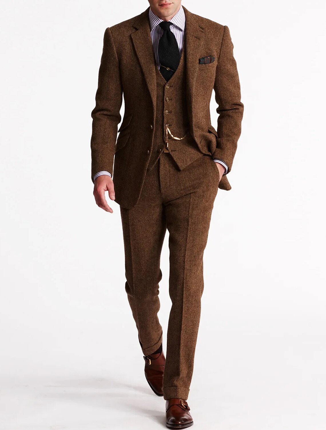 Men's Three-Piece Tweed Suits | Tuxedo