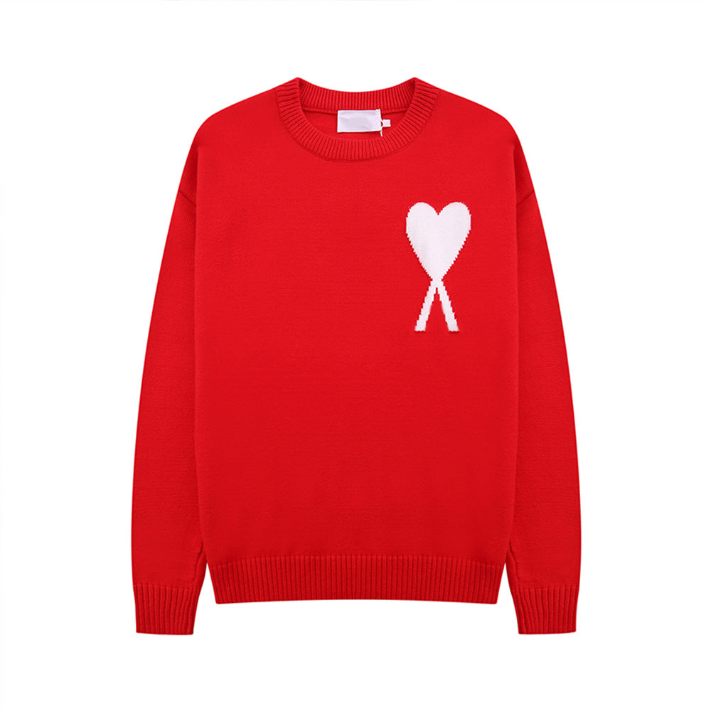 Women's Heart Sweater | Crew Neck