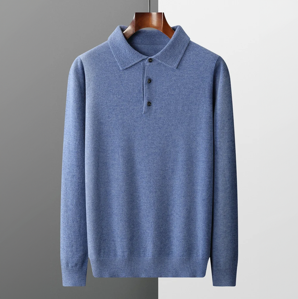 Men's Polo Sweater | Light Warmth