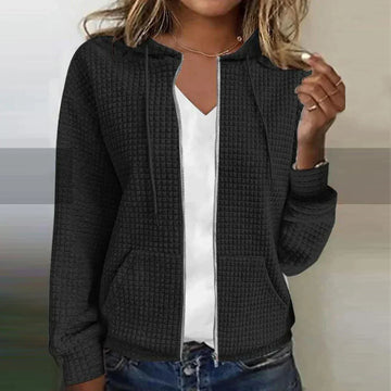 Women's Casual Full-Zip Transitional Jacket | with Hood