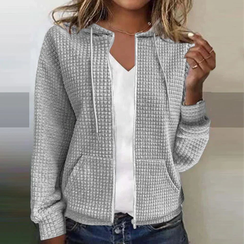 Women's Casual Full-Zip Transitional Jacket | with Hood