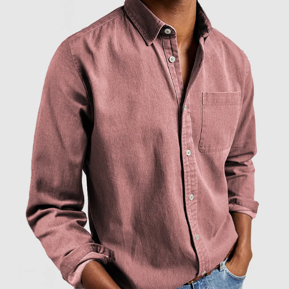 Men's Soft Blend Denim Shirt | Button