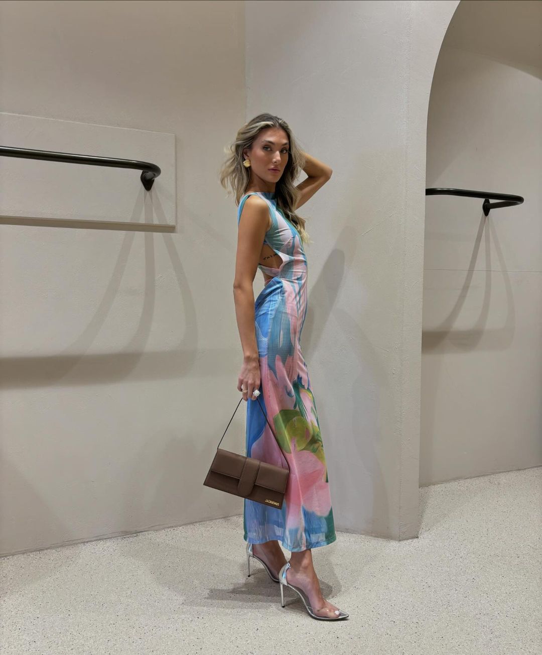 Multicolor Floral Print Maxi Dress for Women - Giuliana