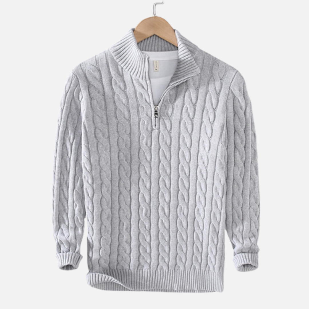 Men's High Collar Sweater | Mahua