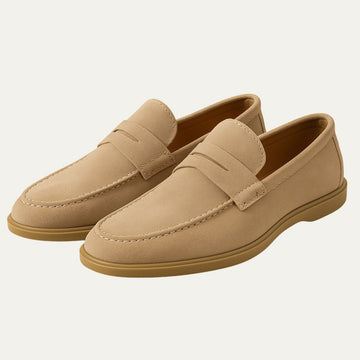 Men's Suede Penny Loafers | Slip-On