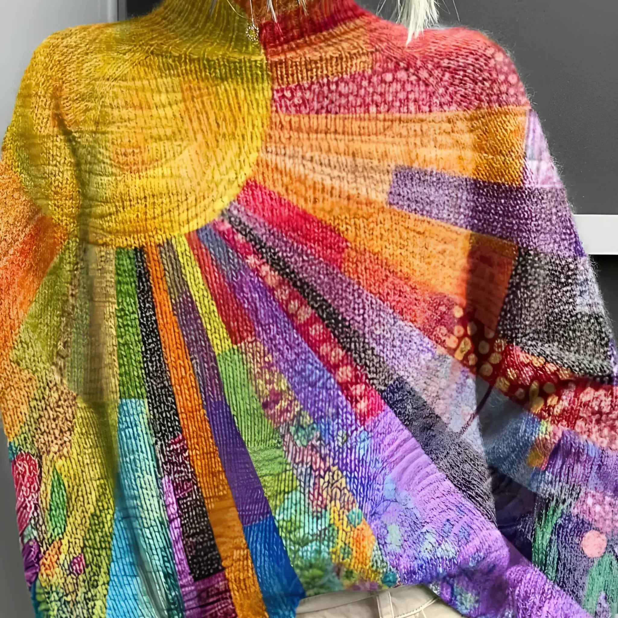 Women's Colorful Sweater | Turtleneck