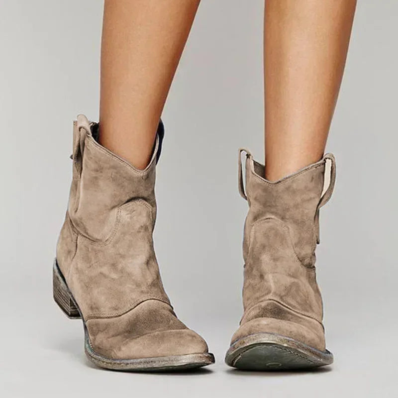 Women's Low Heels Boots | Suede