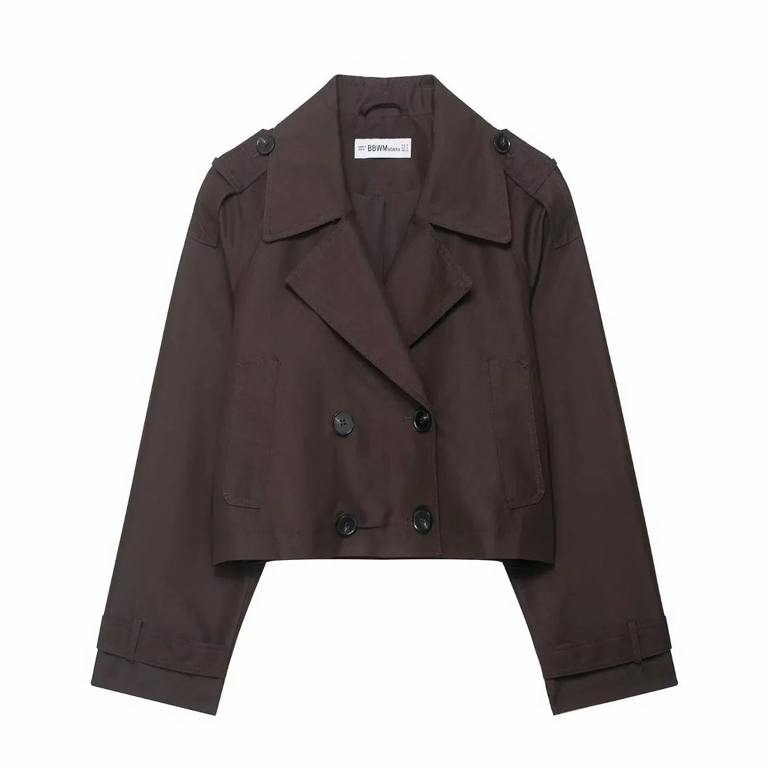 Women's Short Trench Jacket | Double Breasted