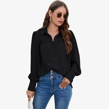 Women's Casual Button-Down Blouse | Long-Sleeve