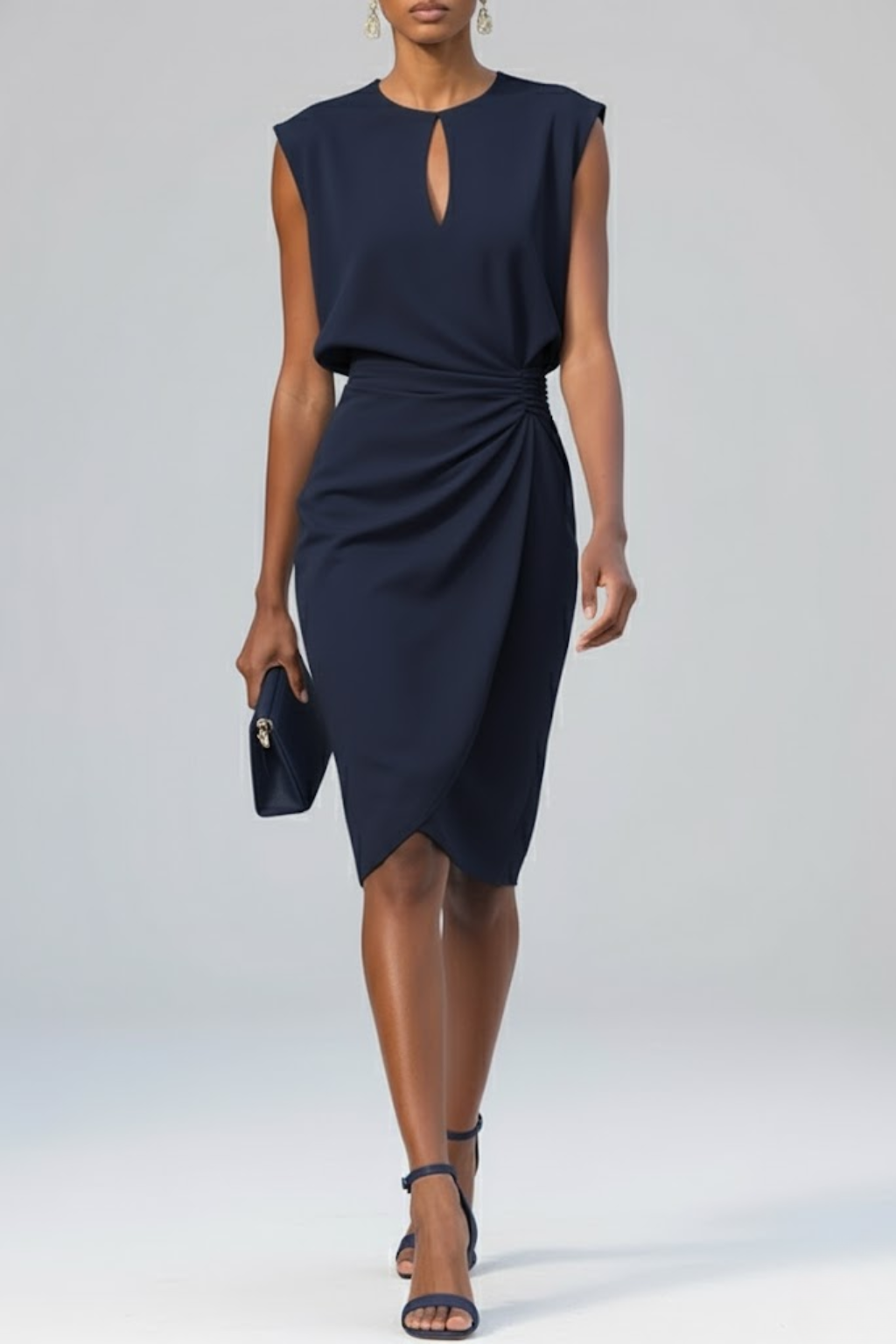 Women's Sleeveless Formal Cocktail Dress | Midi