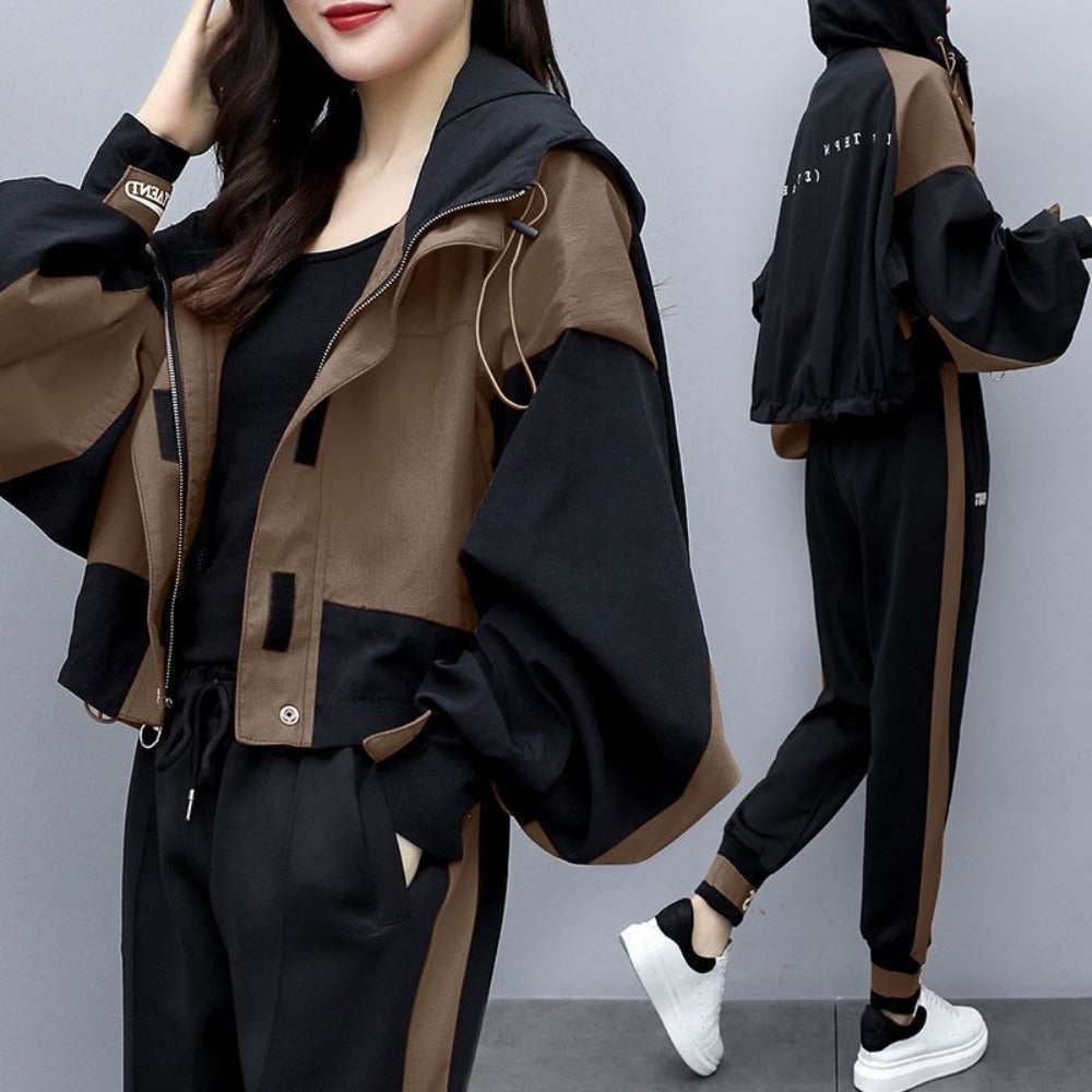 Two Piece Tracksuit with Hoodie for Women - Cosima