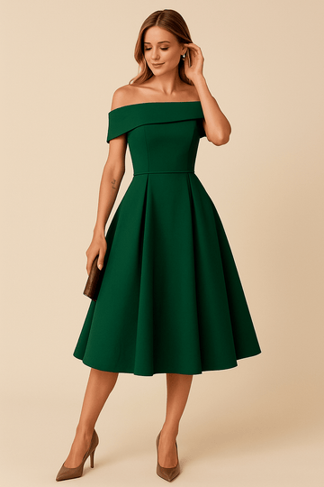 Party Off-Shoulder Dress | A-Line