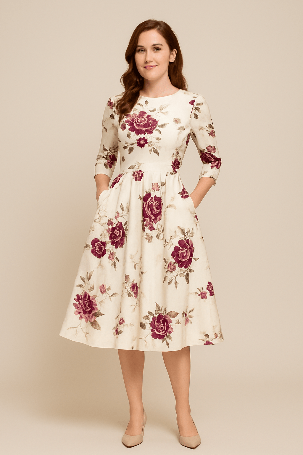 Party A-Line Dress | Floral Print