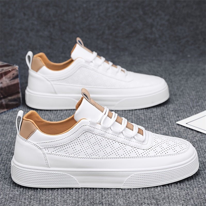 Men's Leather Sneakers Trainers | Breathable