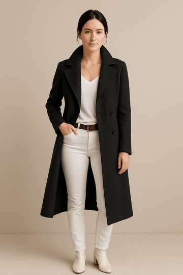 Women's Lapel Collar Trench Coat | Mid-Length