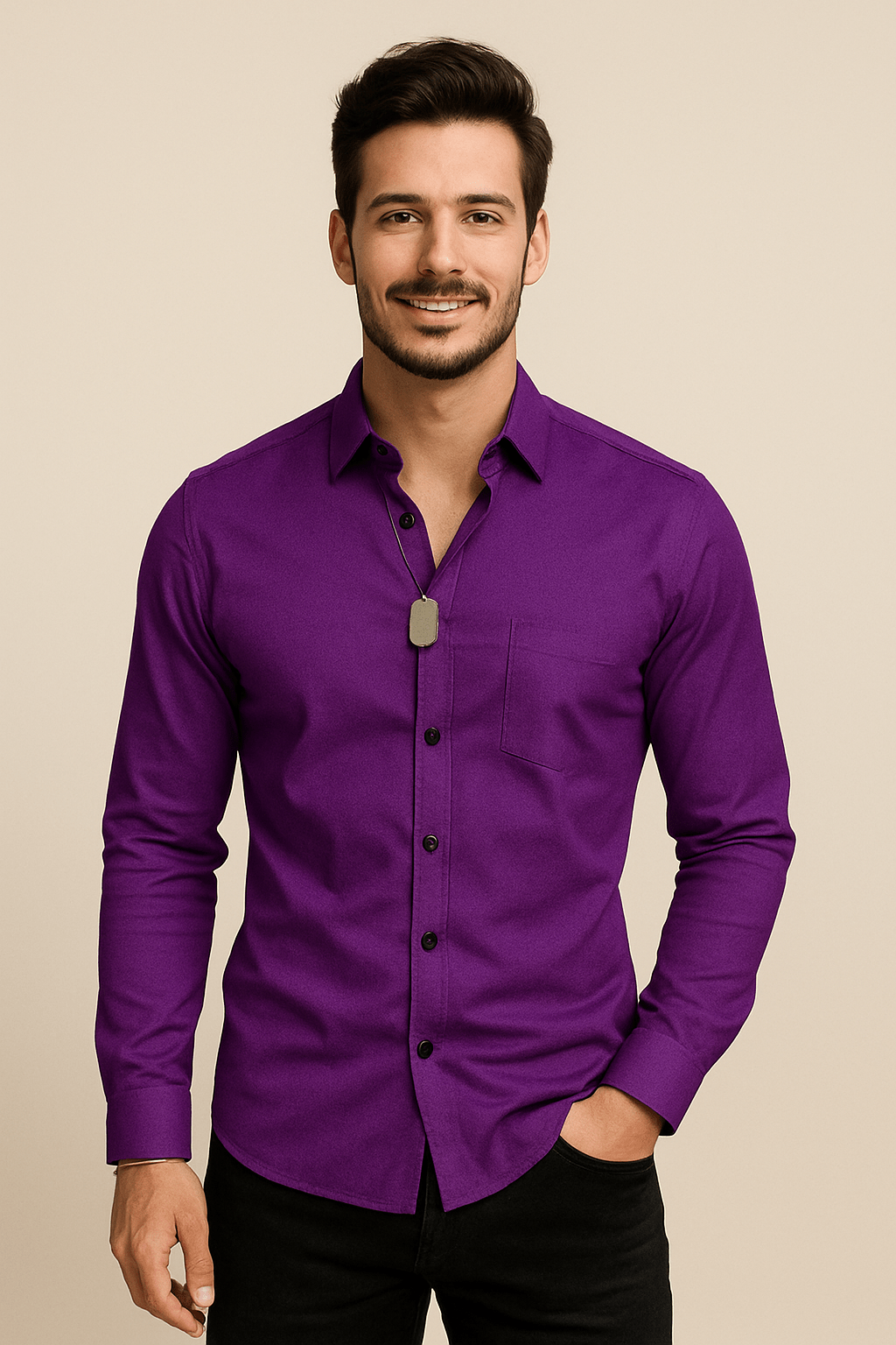Men's Breathable Stretch Shirt | Long-Sleeve