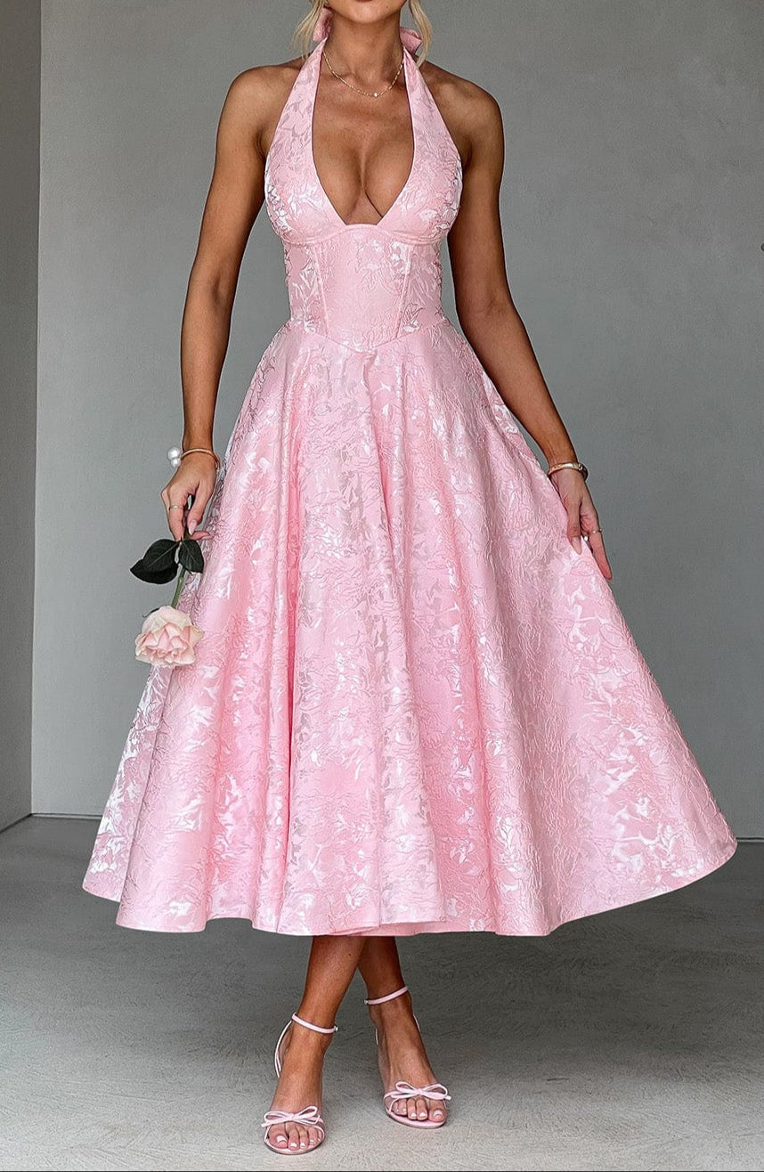 Helena Midi Dress - Blush