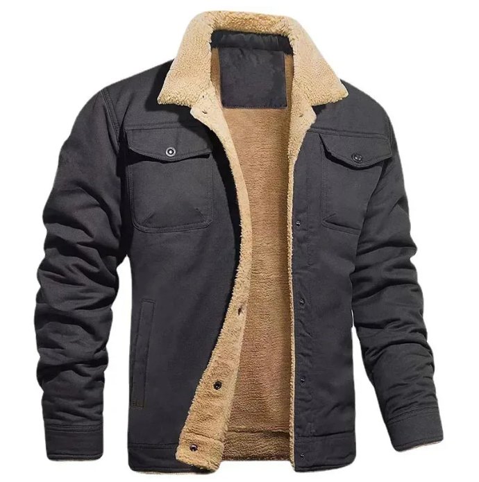 Men's Plush Cotton Cloth Jacket | Leisure