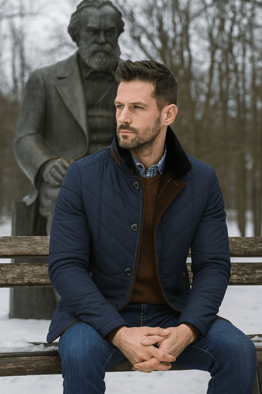 Men's Thick Jacket | Stand Collar